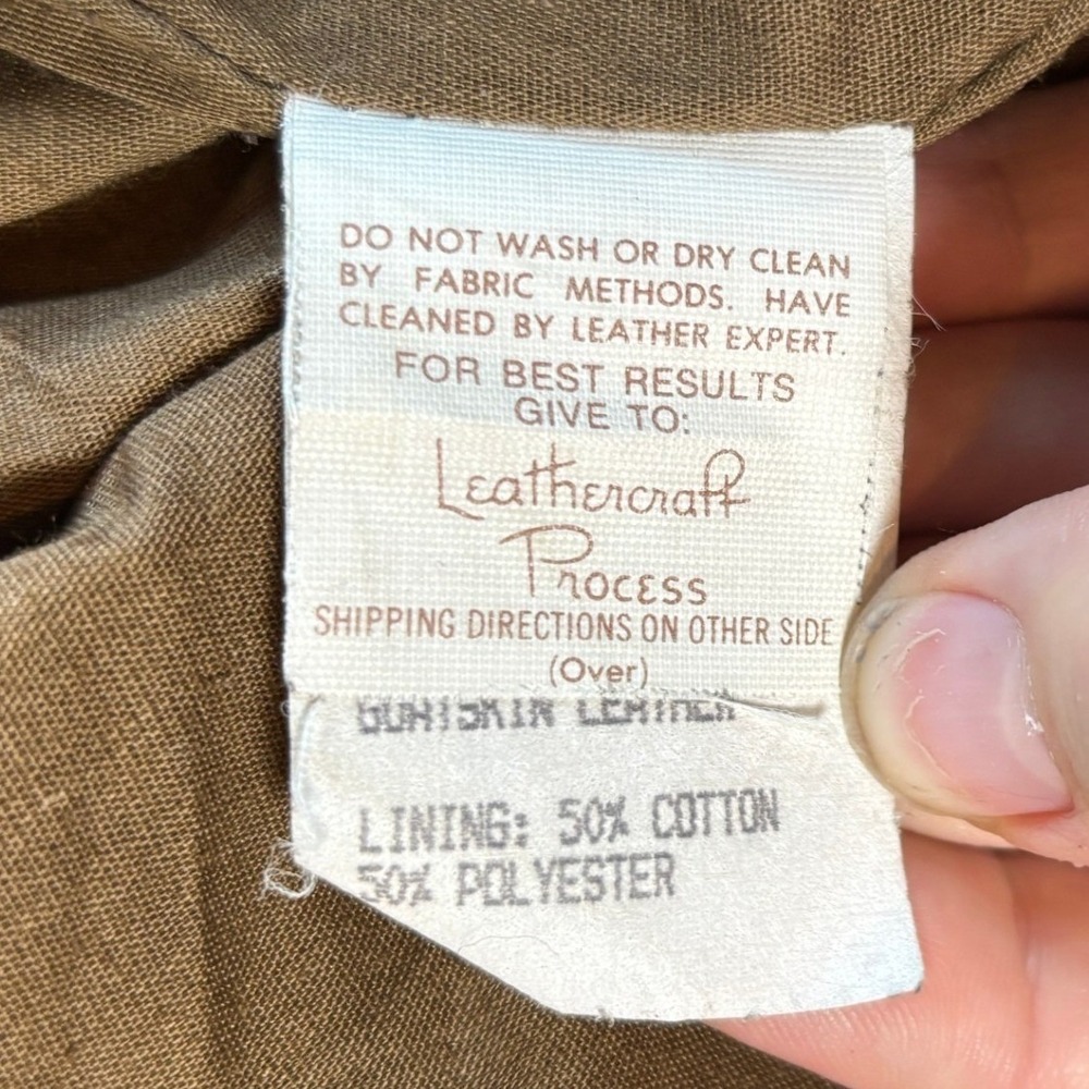 Cooper‎ Type A2 Gents Genuine Goatskin Leather Bomber Flight Jacket Size 46R Brn - Picture 9 of 15